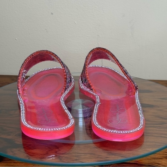 Jessica Simpson Kassime Embellished Jelly Slide Sandals - Picture 8 of 13